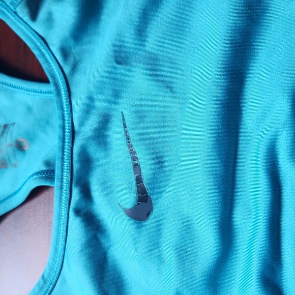 Nike Sport Bra Medium Sport Blue Workout - Picture 3 of 4